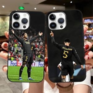 Yimctoie 2 Pack Football Coque pour iPhone 8 iPhone 7 iPhone SE 2022/2020 4,7",Housse avec Motif Mode Jude Bellingham Football Star,&Eacute;tui Slim en Silicone TPU Cartoon Antichoc Case pour Fans,Cute (wangyouenshishihongtaiguanggao, neuf)