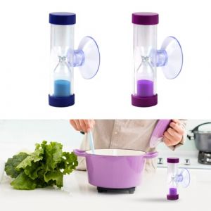 2 Pièces Sabliers Minuterie Coloré, Sablier Brossage Dents Enfant, Sablier avec Ventouse 2 Minutes et 3 Minutes, Sablier Brossage Dents Enfant pour Cuisine, Jeux, Bureau, Exercice (Bleu et Violet) (HLXSHANGMAO, neuf)
