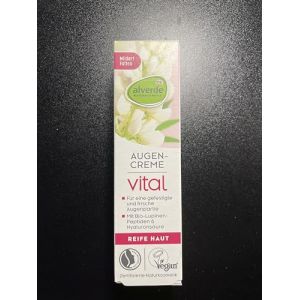 alverde NATURKOSMETIK Vital Crème contour des yeux 15 ml (ABglam, neuf)