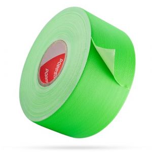 POPPSTAR Ruban adhésif néon UV 25m x 50mm, ruban adhésif fluorescent, néon vert, 1 rouleau (poppstar*, neuf)