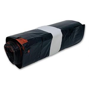 200 ex Sac Poubelle 30 Litres Qualité Pro Noir Fermeture à Lien Coulissant Poignées Coulissantes, Ultra Résistant, Anti-Fuites Adapté pour poubelle ronde ou carrée, Recyclable Normes CEE 50 x 65 cm (solutions-imprimerie, neuf)