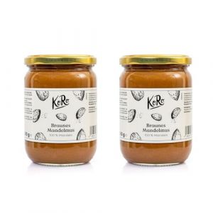 KoRo - Purée d'amandes brunes | 500 g - 100% d'amandes sans sucre ni sel, crème de noix sans additifs (KoRo Handels GmbH, neuf)