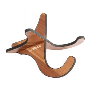 LINRAX US1 Support pour Ukulélé, Support de Violon en Bois, Support Universel pour Ukulélé Violon Banjo Mandoline Lyre Harp, Support de Sol Portable, Stand Ukulélé, Accessoires pour Ukulélé et Violon (LINRAX, neuf)