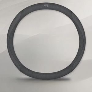 Couvre Volant Voiture pour Mazda 5 2005-2010, Housse de Volant Tout Compris Antidérapante et Respirante, Housse de Volant Résistante, Voiture Accessoires,A Black (Fanshixianshahezhenyuancangbaihuoshangdian, neuf)