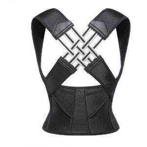 Adjustable Back Posture Belt Office Home Gym Unisex,Correcteur de Posture Dos Redresse Dos pour Homme,Femme,Ceinture Dorsale Réglable pour Maintien Dos Droit Soutien,Ceinture dorsale réglable (L) (naposs, neuf)