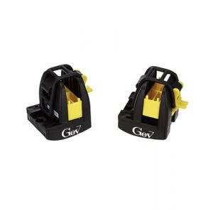 GEV Support Universel pour Ski - 1610 - Noir - Compatible Voiture - Barres de Toit - 60 mm - Carving & Ski de Fond (Mister Shopping, neuf)