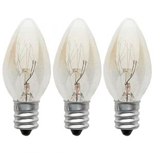 Pomurom 3/5/6/8/10/15 Ampoules &agrave; Incandescence Transparentes Longue Dur&eacute;e 10W 220V E12 Blanc Chaud 2700K, Ampoulerechange pour Lampes au sel l'Himalayas, veilleuses, lampemuraletable (Pomurom, neuf)