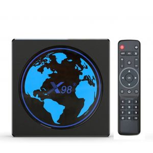 Android TV Box X98 Mini Amlogic S905W2 TV Box Android 11.0 4 Go ROM 64 Go ROM Support AV1 2.4/5G WiFi BT4.2 4K HDR Box avec Clavier i8 (SHYSKY, neuf)