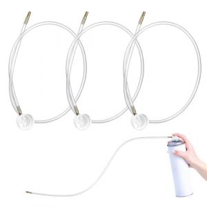 EUYKQNOI Lot de 3 buses d'aérosol,rallonge pulverisateur,60 cm, rallonge pour bombes aérosols avec tige mâle, liquide, film de buse de voiture, outils de peinture et équipement (QSDMY, neuf)