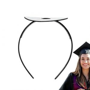 TQEBWUS Bandeau Insertion Pour Casquette de Diplômé - Bandeau Cheveux Antidérapant pour Cérémonie de Diplôme - Accessoire Fixation Sûre Pour Coiffure Sans Abîmer la Coupe, Accessoires pour Toque de (gariet, neuf)