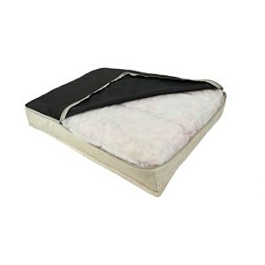 sesto senso Premium Housses de Rechange pour Lit Chien Zipper Fond Antid&eacute;rapant M 70x50 Beige Ecru Ivoire (CityFashion, neuf)