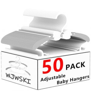 Cintre Enfant, Lot de 50 Cintre B&eacute;b&eacute; Plastique Antid&eacute;rapants avec Crochet Empilable en Forme de Papillon, Cintres Enfants avec 4 Crochets Multifonctions Cintre Enfant Extensibles pour Enfants (Gris) (jufufeng EU, neuf)