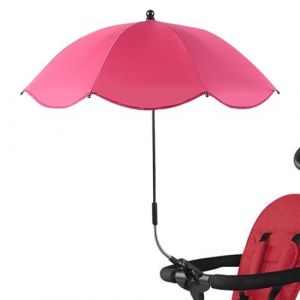 Parasol Anti Uv Poussette, Fixation Ombrelle Poussette Bebe conforts Avec Pince Flexible & Bras Réglable, Parapluie De Protection Solaire Pour Landauss,Fauteuil Roulant,Poussette (zuyuedong, neuf)