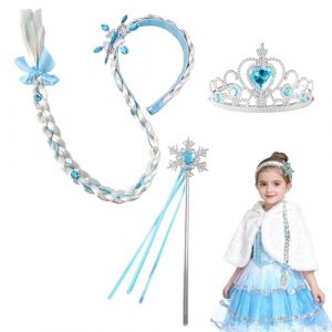 GWAWG Bandeau Tress&eacute; Raiponce,Bandeau Princesse Raiponce Tresses,Tresses Cheveux Extensions,Perruque tress&eacute;e pour Carnaval Haloween Christmas F&ecirc;te Cosplay (GWAWG, neuf)