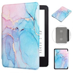 MOKASE &Eacute;tui pour 6" Kindle Paperwhite 5/6/7&egrave;me G&eacute;n&eacute;ration 2012,2013,2015,2016 (Mod&egrave;le: EY21/DP75SDI), Cuir Synth&eacute;tique Rigide Housse avec Dragonne pour Kindle Paperwhite 6 Pouces, Colour Marble (MOKASE, neuf)