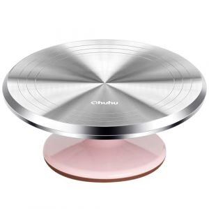 Ohuhu Plateau Tournant Patisserie, 30 cm Plateau Tournant Gateau, Plateau Tournant Décoration De Gâteau pour la Fabrication de Gâteaux, Cadeau pour Femme (TSMART, neuf)