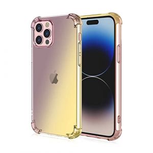 EASSGU Coque pour Nokia G11 / Nokia G21 (6.5" inches), Housse de Protection de Couleur Dégradée Transparente, Étui de Téléphone Anti-Chute et Anti-Rayures - Or Noir (EASSGU, neuf)