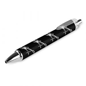 Novaj Stylo à bille pour guitare basse, écriture lisse, encre noire, pour bureau, école (XingTaiShiQuanZaiShangMaoYouXianGongSi, neuf)