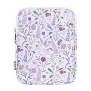 Dadanism 6-7 Pouces Housse Protectrice Pochette Nylon pour 7" Kindle Paperwhite et Kindle Colorsoft Signature Edition, 6" K-indle 11e Gén, Sac de Transport pour K-indle Oasis E-Reader, Fleur Violette (Buyjoyful, neuf)