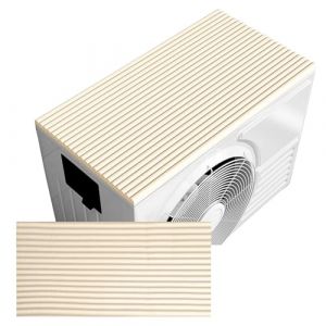 Housse Climatiseur Ext&eacute;rieur, Imperm&eacute;able, Insonoris&eacute;e Et D&eacute;coupable, Housse Pompe a Chaleur avec Dos Auto-adh&eacute;sif(Beige,50x200cm/19x78in) (JSFYJZYZ, neuf)
