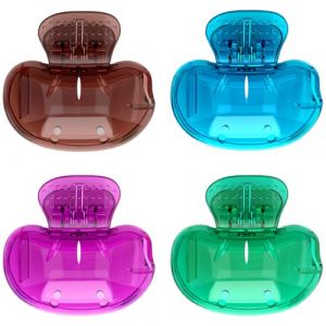 seplouis Couvre-brosses à Dents compatibles avec Les brosses à Dents manuelles et électriques, Lot de 4 (Marron, Bleu, Violet, Vert) (Yimao EU, neuf)