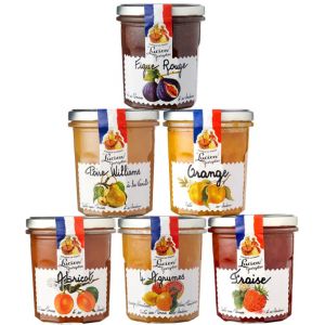 Lot 6 préparations de fruits x 320g "Les incontournables" Lucien Georgelin (Lucien Georgelin, neuf)