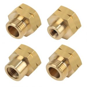 CPROSP 4 Pi&egrave;ces Adaptateur Gaz Europe, Raccord Gaz Europe, Adaptateur Gaz en Laiton, Convient aux R&eacute;chauds &agrave; Gaz, aux R&eacute;chauds de Camping, pour Les Vacances ou Le Camping &agrave; L'&eacute;Tranger (CPROSP, neuf)