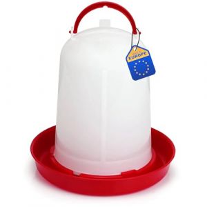 Agrarzone Abreuvoir poulet 1,5 litre rouge - abreuvoir robuste et chauff&eacute; pour volaille avec indicateur de niveau - abreuvoir automatique pour poules - accessoires pour poules (Rehrl Handels GmbH, neuf)
