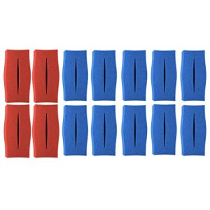 Lot de 14 éponges filtrantes de rechange pour Oase Biotec 30 (10 x 10 ppi grossières + 4 x fines 30 ppi) | Lot de 10 x bleu, 4 x rouge (WIETRE, neuf)