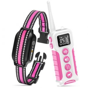 DOGLinsen Collier de Dressage pour Chien sans Choc - Collier Vibrant pour Chien, Portée 1000m, 9 Tons et Modes de Vibration, pour Chiens Petit, Moyen et Grand - sans Douleur (DOGLinsen, neuf)