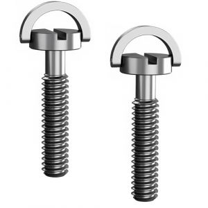 Lot de 2 Vis de Trépied 1/4-20 UNC en Acier Inoxydable avec Anneau en D pour Appareil Photo Compatible avec Manfrotto Compatible avec Arca Swiss 30 X 16,5 mm (hulingle, neuf)