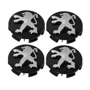 BLAYY 4 Pi&egrave;ces Cache Moyeu pour Peugeot 5008 4008 3008 2008 508 408 308 208 108 301 107 60mm, Cache Moyeu Centre de Roue Bouchon de Jante Auto Accessoires de Voiture,E (TIANZHENXIANYINGYINGBAIHUODIAN, neuf)