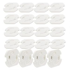 BIGtec cache prise bébé 20 pièces cache prise cache prise electrique cache prise murale protection prise electrique bebe obturateur prise avec mécanisme rotatif pour enfant (lets-sell!!, neuf)