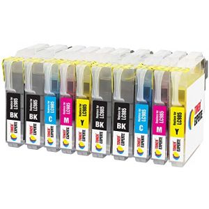 LC985 TONER EXPERTE® 10 XL Cartouches d'encre compatibles pour Brother DCP-J315W DCP-J125 DCP-J140W DCP-J515W MFC-J415W MFC-J220 MFC-J265W MFC-J410 | Grande Capacité (Toner Experte, neuf)