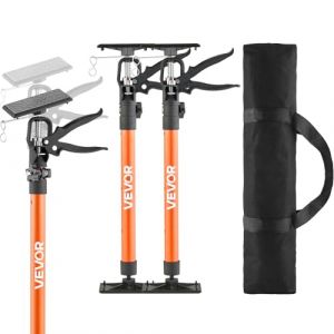 VEVOR &Eacute;tai de Soutien T&eacute;lescopique 54-115 cm Poteau de Support R&eacute;glable Lot de 2, Tige D&eacute;gagement Rapide, en Acier, Charge 70 kg, &Eacute;tai pour Plafond, Installation d'Armoires, Levage de Cloisons S&egrave;ches (VEVOR Direct Store FR, neuf)