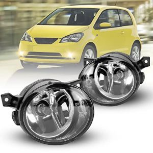 Feux anti-brouillard pour VW 03-09 Golf V(1K1/1K5)GTI VERSION 04-10 Jetta III(1K2)10-12 Amarok 08-14 Scirocco 137 138 11-16 Up! 11-17 Citigo 11-UP Mii KF1 Ein Paar Lentille jaune HB4 (Lentille claire) (tula motoren, neuf)