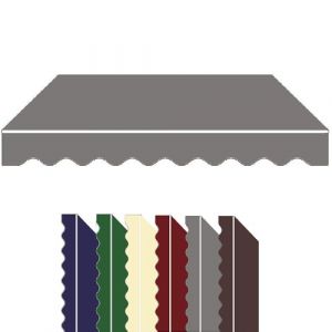 ZYXQQJ Tissu De Remplacement pour Auvent De Terrasse 250&times;200 300&times;250 350&times;300 500&times;300cm Toile De Rechange Store Banne Auvent De Fen&ecirc;tre(Gray,10x6.5ft/300x200cm) (AuroraStock, neuf)