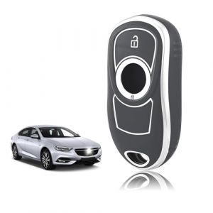 TOOMUME Coque Cl&eacute; TPU, Etui Cl&eacute; &Eacute;tui Cl&eacute; 2 Boutons Adapt&eacute; pour Opel Vauxhall Insignia B Astra K Corsa E Zafira C Meriva B Buick Encore Envision Verano, Couvre Clef Cache Cle Voiture Tel&eacute;commande (TOOMUME, neuf)