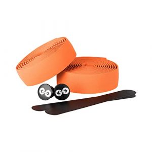 URBAN ZWEIRAD Guidoline pour v&eacute;lo r&eacute;sistante &agrave; la d&eacute;chirure, bouchons d'extr&eacute;mit&eacute; et Bandes adh&eacute;sives incluses - antid&eacute;rapante et facile &agrave; poser - 200 cm x 3 cm (&eacute;lastique, orange) (incubado, neuf)