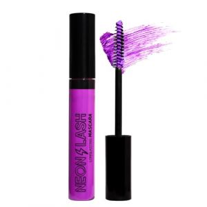 Mascara lumineux UV, Fluorescent de couleur arc - en - ciel, de couleur néon imperméable à l'eau, extension de cils bouclés extension de mascara Halloween Party stage use (#6 Violet) (GL-Turelifes, neuf)