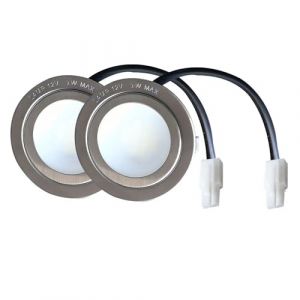 Hohota Lumi&egrave;re LED for hotte aspirante, 2 pi&egrave;ces, DC 12V, 68mm, 2W, Compatible avec l'ancienne hotte de cuisine, &eacute;quivalent &agrave; une ampoule halog&egrave;ne de 20W(Warm White 3000K,EL CONNECTOR_NO) (SZZLMXHS, neuf)