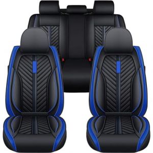 JoyRozTek Housse de si&egrave;ge Auto pour Volkswagen Tiguan 2009-2026 5 Places, Ensemble Complet de Protection Toutes Saisons,ZT08, Noir et Bleu (JoyRozTek, neuf)