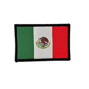 Patchs brod&eacute;s drapeau Mexique aux couleurs officielles - &Eacute;cusson brod&eacute; - Patchs motards brod&eacute;s - Patchs militaires, patch Mexique (Mexique) (Pandidui23, neuf)