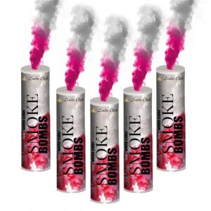 Lot de 5 fumigènes à double sortie ±60s – Blanc Rouge – Déclenchement à Mèche – Fumigènes Colorés – Cat F1 – ZENDA CLUB® Livraison 24H/48H (ZENDACLUB, neuf)