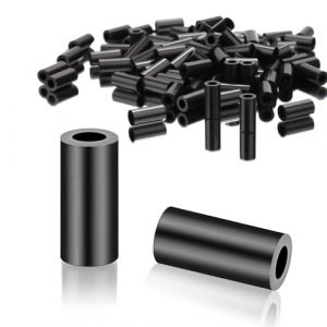 SWTYExt 100 Pi&egrave;ces Entretoise M4-7X12 mm ABS Entretoise Plastique Rondelle Plastique Rondelles Rondelle Nylon Entretoise Caoutchouc pour Vis Non Filet&eacute;es M&eacute;canique (YangSiMuShangMao, neuf)