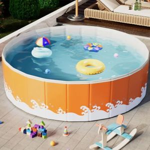 Piscine Non Gonflable | Pool De | Pool De Chien Pliable | Bassin De Bain | Baignoire De Chien | pour Les Enfant Et Les Chiens Adultes pour Jardin D'arrière-Cour 90/120/180 Cm (tinkea, neuf)
