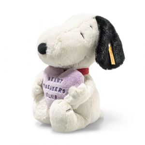 Steiff Snoopy Heartbreakers Club 024450 Peluche Mignonne pour gar&ccedil;on, Fille et b&eacute;b&eacute; &agrave; partir de 0 Mois, 22 cm, Blanc (Zero-One-Factory GmbH, neuf)