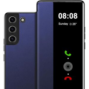 Fciaeytou Coque pour Samsung S22 Plus Etui &agrave; Rabat pour Samsung Galaxy S22 Plus Coque Clapet Protection S22 Plus Flip Case Folio Clear View Cover 360 Full Body Antichoc Mince Housse 5G/6.6" (Noir1) (ZhuChuangYouSuJiaoZhiPinYouXianGongSi, neuf)