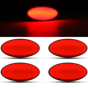 NWpangu 4PCS Feux Lat&eacute;raux de LED pour Remorque, 12V 24V LED Arri&egrave;re Avant Feu de Position pour Camion Caravane Camping Car Van Tracteu (Rouge) (Dingcheng, neuf)