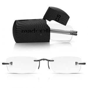 Read Optics Lunettes de lecture pliantes compactes, lunettes sans monture pliantes qui se glissent facilement dans un sac ou une poche, correction de +1 &agrave; +3,5 (Read Optics, neuf)